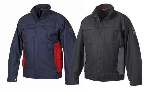 Clothing for welders! Flame-resistant 370 g/m² Jacket Flame-resistant jacket that also withstands welding work. It has preshaped sleeves and adjustable hem for added comfort.