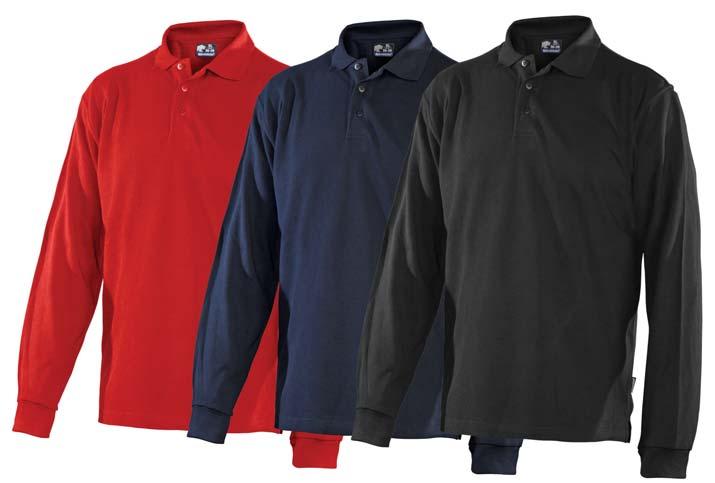 : 984625 Red 984676 Navy 984699 Black Shirt Flame-resistant shirt with hidden snap fasteners and two practical chest pockets.