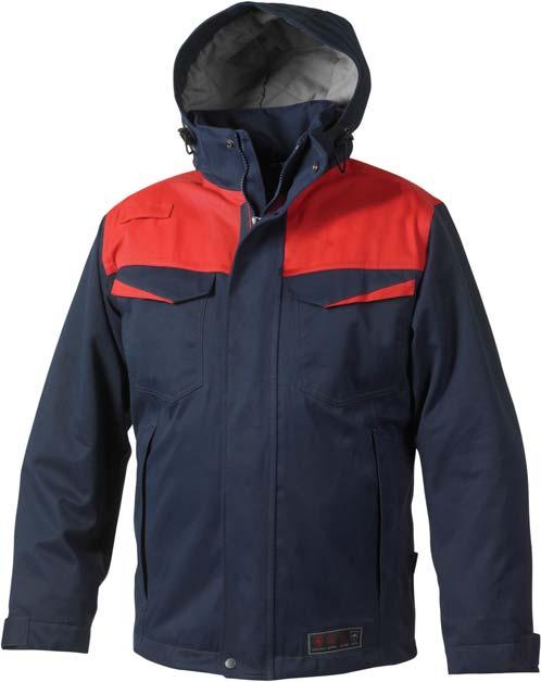 Padded, flame-resistant jacket Padded, flame-resistant jacket with high protective collar, zip with wind resistant placket, lots of functional pockets,
