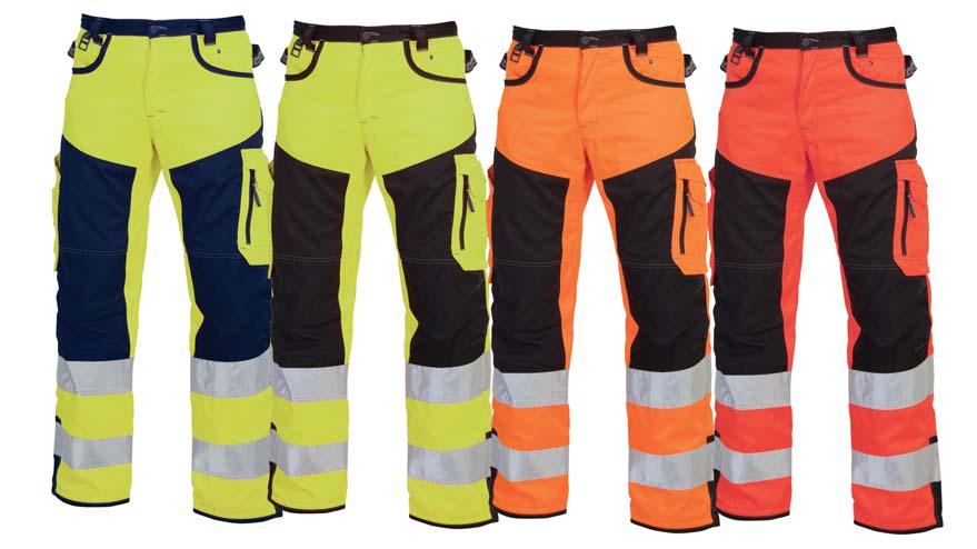 The trousers have reinforcements on critical areas. Approved kneepads: Order no.: 972294, 972290 or 972292.