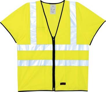 : 307886 Yellow 307887 Orange High-visibility vest Class 3 100% polyester, 130 g/m². Chest pocket.