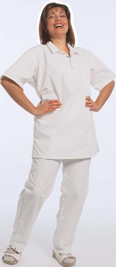 White clothing Comfortable and practical clothing for the food and catering industries The fabrics we use for our workwear are as lightweight and comfortable as possible; 65% polyester
