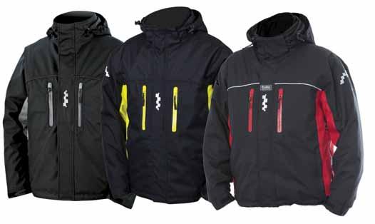 Winter jackets ProTec winter jacket Breathable, wind and waterproof jacket. All seams are taped. Waterproof zips under the sleeves for ventilation. Waterproof zips on chest and side pockets.