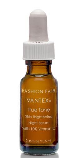 Vantex True Tone Skin Brightening Night Serum with 10% Vitamin C This powerful, radiance-boosting treatment contains a potent amount of Vitamin C.