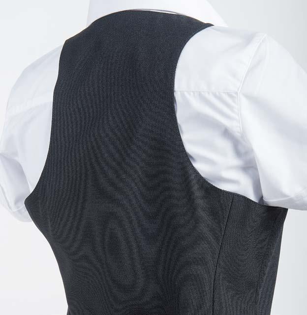 00 2 CLARENDON Female Waistcoat V-neck waistcoat, Jacquard fabric, Fabric back.