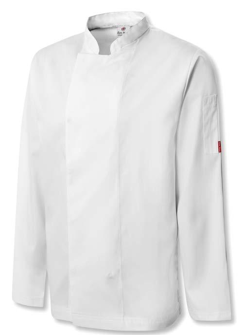 (65% polyester/35% cotton) ARCUMBRIA 2 4 3 DEVON Chef Jacket Topstitched collar