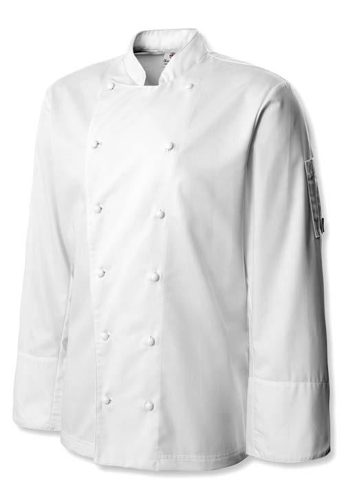 OXFORD Chef Jacket Double breasted with detachable buttons, French rounded