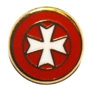 Grand Priory of Australasia items LAPEL BADGE The Lapel Badge of the Order is an 8 mm enamelled red