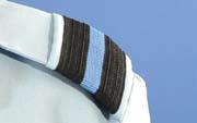 All officers entitled to wear aiguillettes and all Air Officers will have fixed shoulder flaps on Blue Grey tunic.