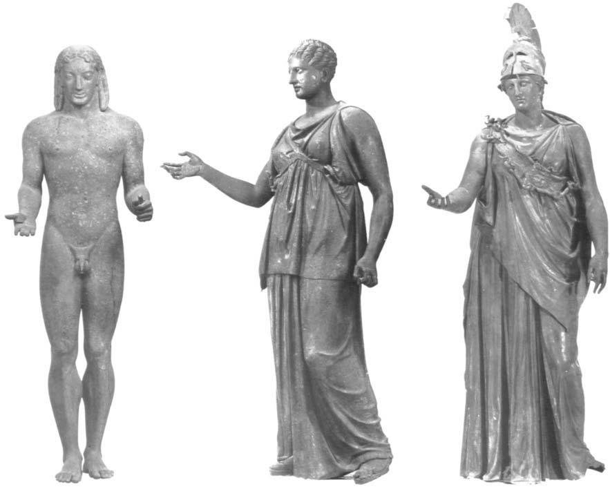 a buyer who liked the "antique" style. The other bronzes are of styles whose origins were probably in the fourth or third century B.C., but whose popularity lasted through the second century A.D.