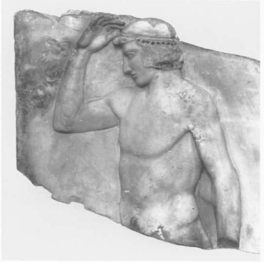 REACHING A CONSENSUS Figure 58 Relief from Cape Sounion, early fifth century B.C. Found in 1915 near the Temple of Athena. Marble, height 48 cm (18 7 /s in).