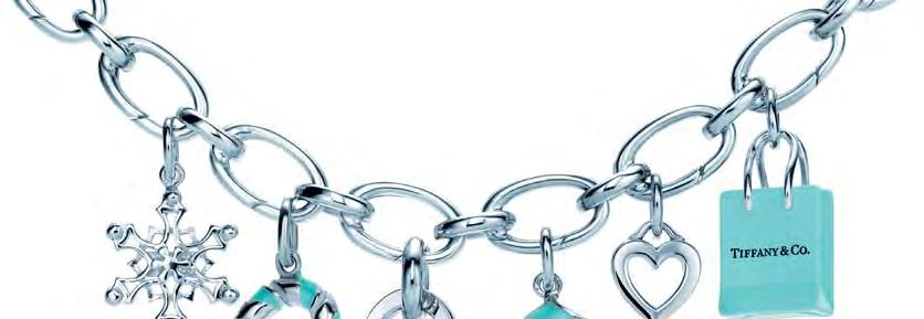 Tiffany & Co rings in the holiday cheer with sterling silver charms in their signature robin blue tints.