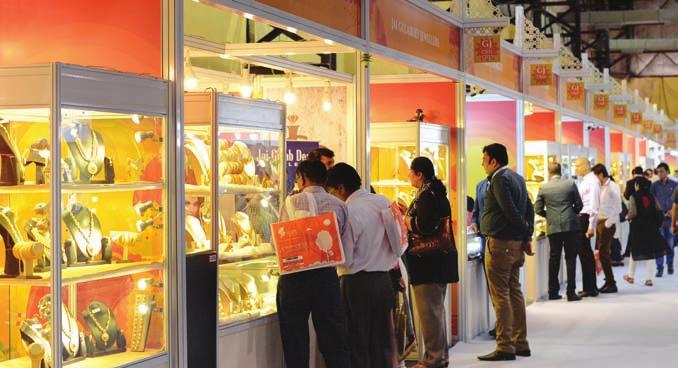 The gold jewellery section was one happy lot as lower gold prices as well as the signs of lower import duties coming into effect post the Budget added to the optimism in the section.