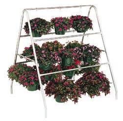 BH-W BASKET HANGER WITH WREATH KIT 73"d x 72"w x 82"h Capacity of 24 (10") hanging baskets or