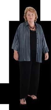 UNDER THE BIG TOP SHIRTS & BLOUSES long sleeve blouse 2276RYBS-S/M BLACK WITH AN