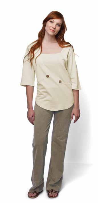 Shown in Natural relaxed 1001 Lucca Shrug This adorable shrug top has an attractive continuous 3 ruffle around