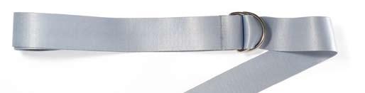 Cotton ribbon belts in standard colours. Size 4x115 cm.