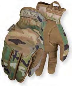 Synthetic leather safeguards palms. Elastic cuffs for on/off flexibility.