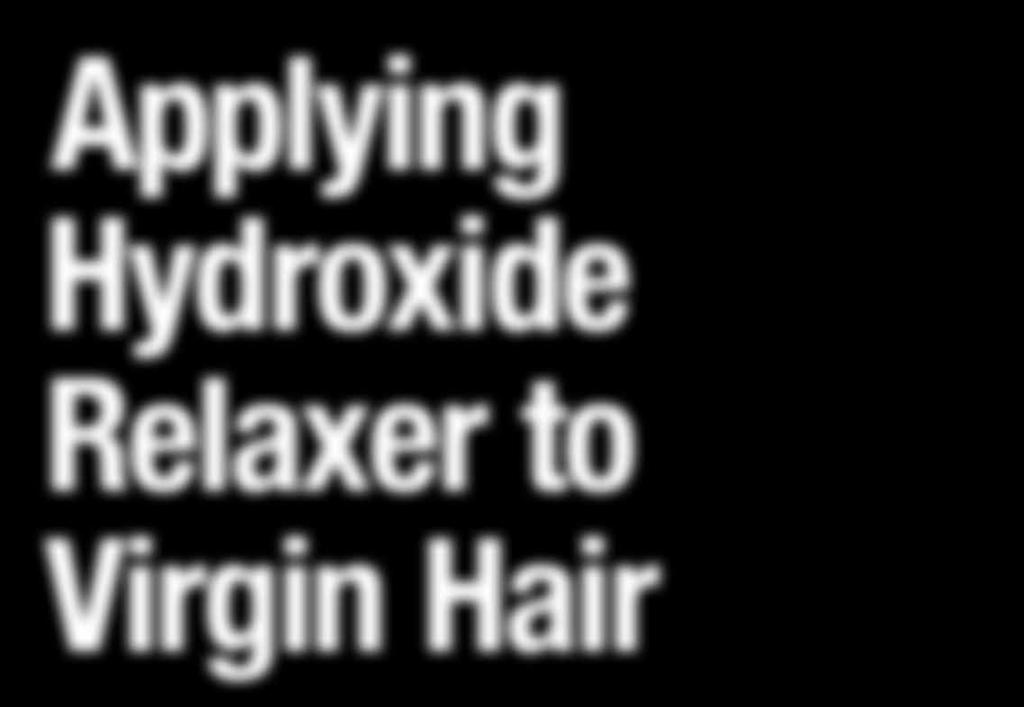 To avoid scalp irritation, do not shampoo the hair.