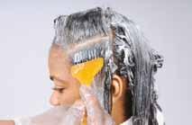 -10Applying Hydroxide Relaxer to Virgin Hair continued 7 7 After the relaxer has been applied to all sections, use the back of the comb or your hands to