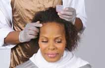 -11Hydroxide Relaxer Retouch continued 4a 4a Wear gloves on both hands.