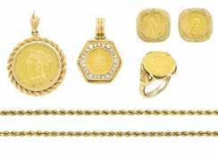 257 Retro Two-olor Gold, Diamond, Ruby and Sapphire lip-brooch, artier 18 kt. yellow & white gold, 17 round & single-cut diamonds ap..50 ct.