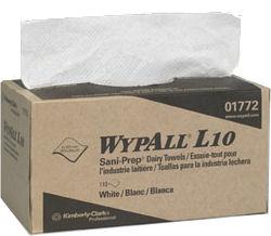 12x200 (2400) 01772 WYPALL L10 SANI-PREP Provides a clean fresh wiper every time.
