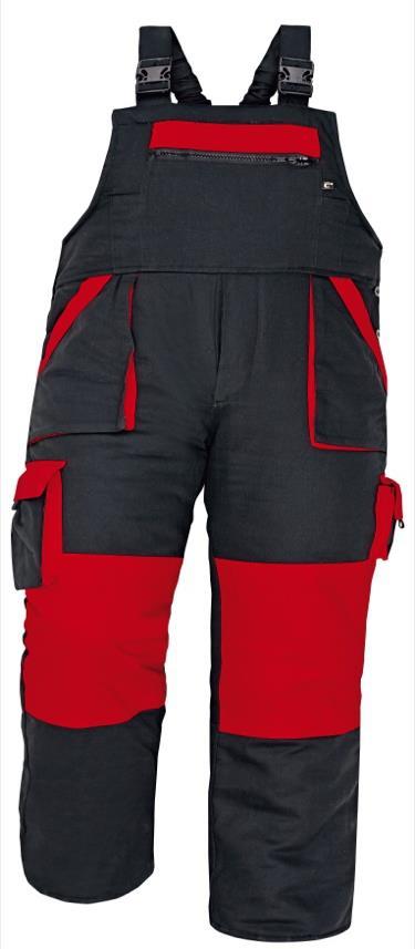 Bib & Brace Cerva MAX WINTER 260 gr/m². 100% cotton with 100% polyester lining. Breathing material useful for daily use. Deep multifunctional pockets. Reinforced legs and slack of the trousers.