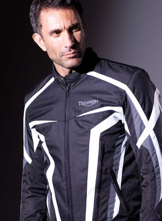 SPITFIRE JACKET Developed for the street sports rider who wants multi-function built in to a performance style paddock jacket.