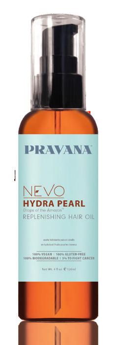 NEVO HYDRA PEARLS replenishing oil Power doses of Drops of the Amazon seal-in moisture and effectively rejuvenate both hair and skin.
