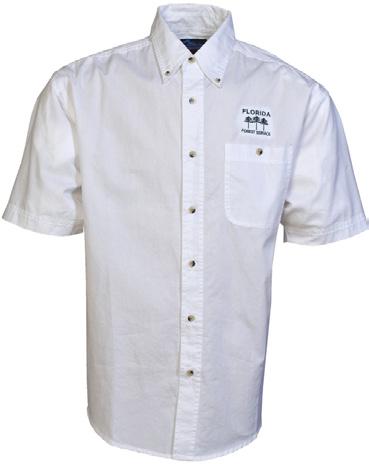 5 21.5 FL018 Men s Short Sleeve Twill Shirt: White FL019 Men s Short Sleeve Twill Shirt: Navy $ 67 $ 67 24 24 Men s 6 oz. cotton twill shirt. Left chest pocket with button.