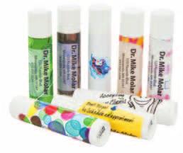 Quality lip balm soothes patients mouths after dental procedures, and protects them from sun and wind burn.
