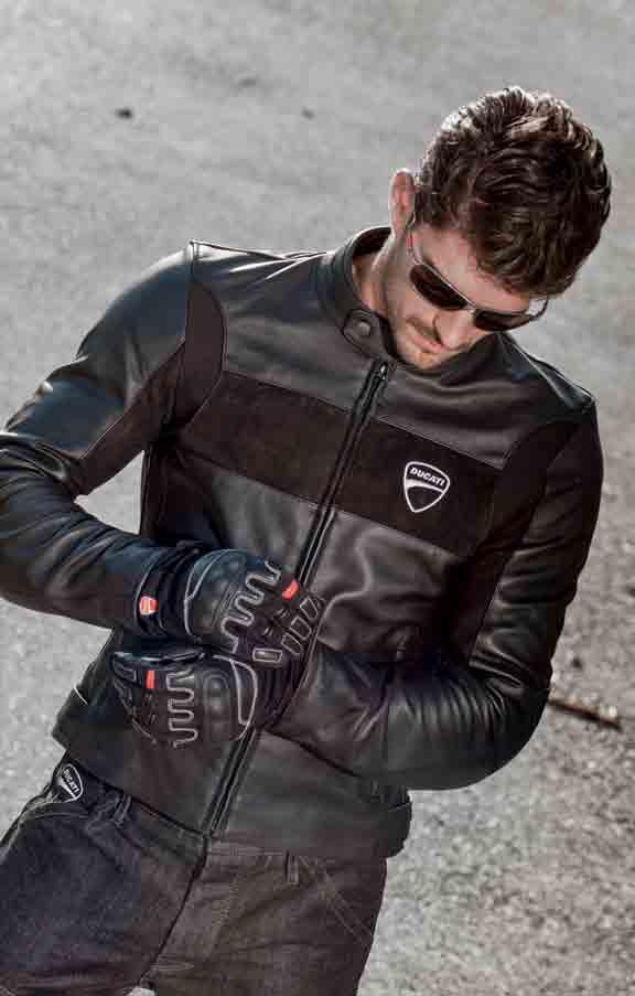 Company 14 Leather jacket 98101920_ red 98101900_ black Motorad 14 Fabric-leather