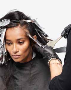 Apply Glaze Formula from scalp to ends, starting at the