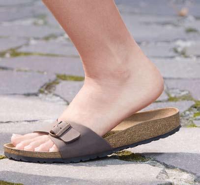 shoes and shoes with a heel. Compared to other sandals, walking in Fitness Sandals provide a surprisingly different sensation as the wearer immediately notices a higher degree of muscle activity.