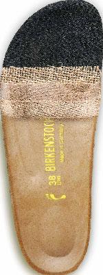 04 INFOrmaTION 5 4 3 2 1 the BiRkenstoCk footbed diagram of the footbed: There is a soft, anatomically shaped cork latex core between the two jute layers.