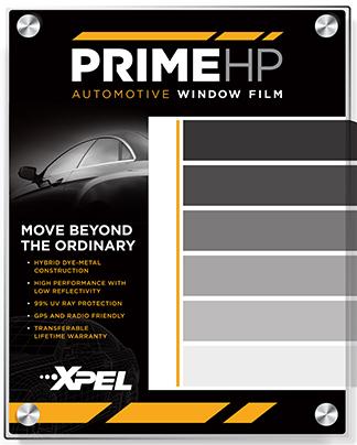 PRIME XR Wall Display Board Highlights key points about the film and has an area to display 