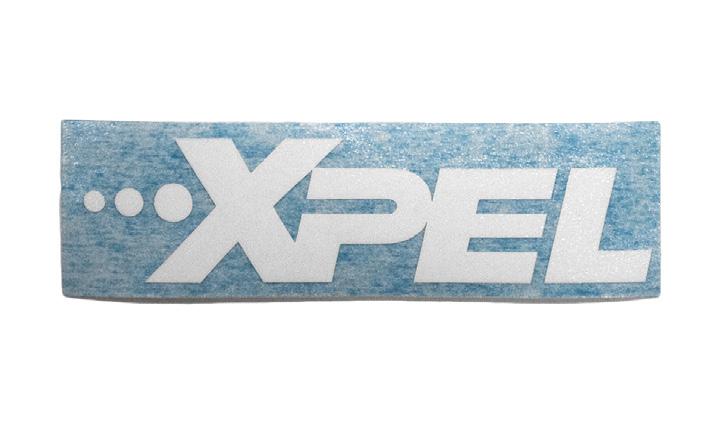 XPEL Vinyl Logo White White XPEL Logo Decal - Transfer vinyl sticker.