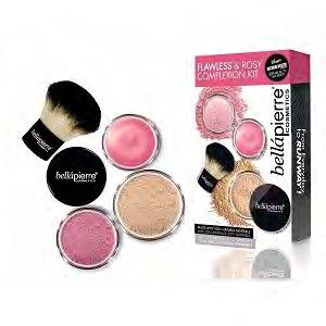 Contains: Mineral Foundation, Mineral Blush, Cheek and Lip Stain and Brush. 1000812 Cost: $7.79 SRP: $15.00 1000813 Cost: $7.79 SRP: $15.00 51 52 Flawless & Rosy Complexion Kit - Medium.