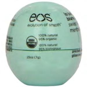 2016 HBC Showroom Catalog 13 14 EOS Sweet Mint Lip Balm Smooth Sphere, Shrink Wrapped,.