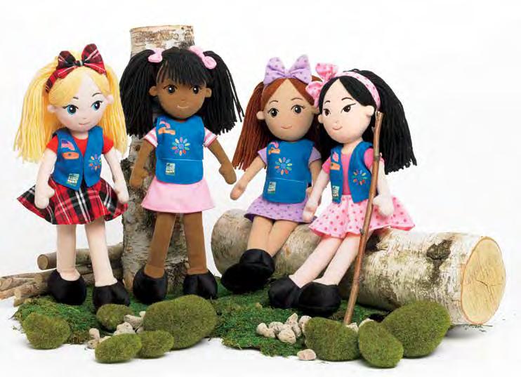 Meet the Newest Girl Scout Daisies! a b c d a-d Girl Scout Daisy Plush Dolls.