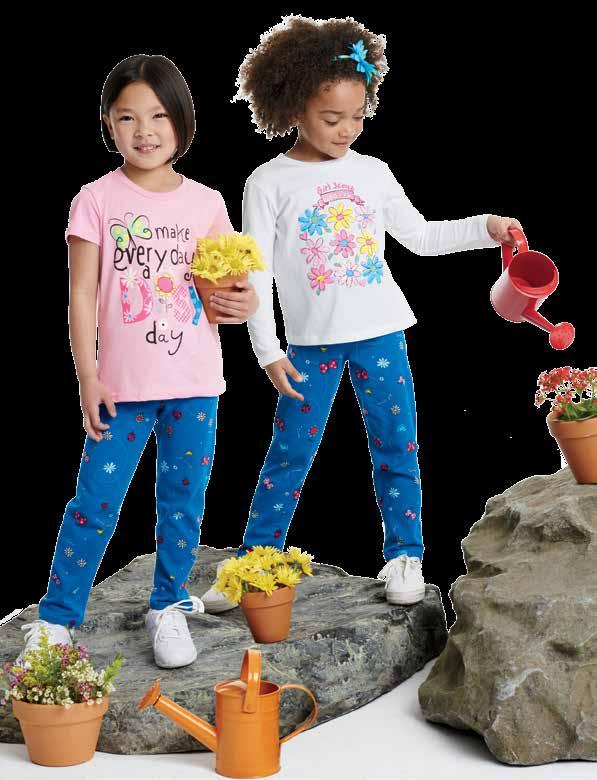 Pleasingly soft pants with a marvelous sprinkling of Daisy favorites: hearts, butterflies, ladybugs and stars.