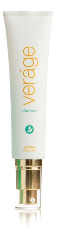 with essential oils of WILD ORANGE, MELALEUCA, AND BASIL cleanser Healthy, smooth skin begins with Veráge Cleanser.