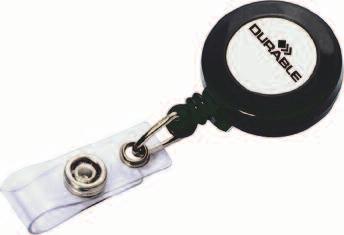 BADGE REELS The established badge reel provides quick access to name