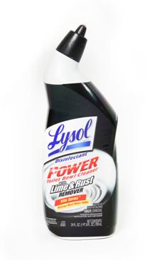 Fatal if swallowed When is a clean house worth this risk? Lysol Disinfectant Power Toilet Bowl Cleaner with Lime & Rust Remover.