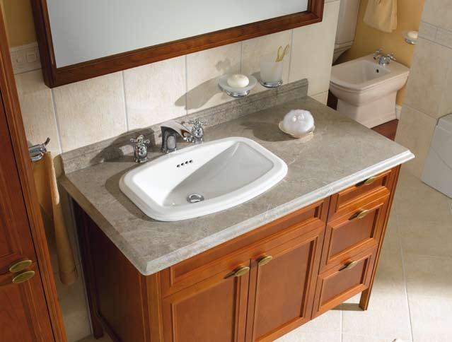 Serenada Rich in options, Serenada offers a range of washbasins, mirrors and storage units to choose from. Mirrors can be fitted with specially designed Serenada fixtures.