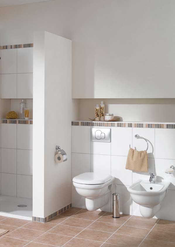 Modern Eura Smooth and shapely, Eura is understated beauty for the bathroom.