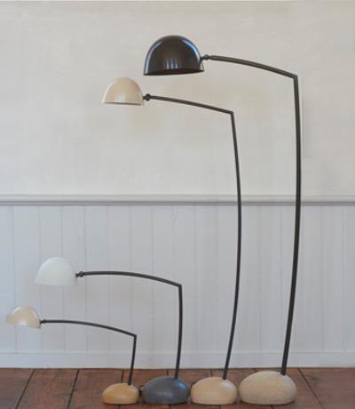Chris Lehrecke (From left to right) Small Table lamp 17h x 23 Medium Table Lamp 26h x 26 Medium Table Lamp 59h x 26 Large Table Lamp 68h