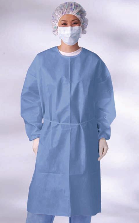 Isolation Gowns The gowns below are recommended for: Cover Gowns Standard Isolation/Nursing Visitor Gowns Medline s Classic Fluid-Resistant Multi-Ply Gowns Are Breathable, Flexible and Strong Enough