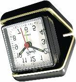 SS1301 Quartz Travel Alarm Clock Loud alarm. Clear case.